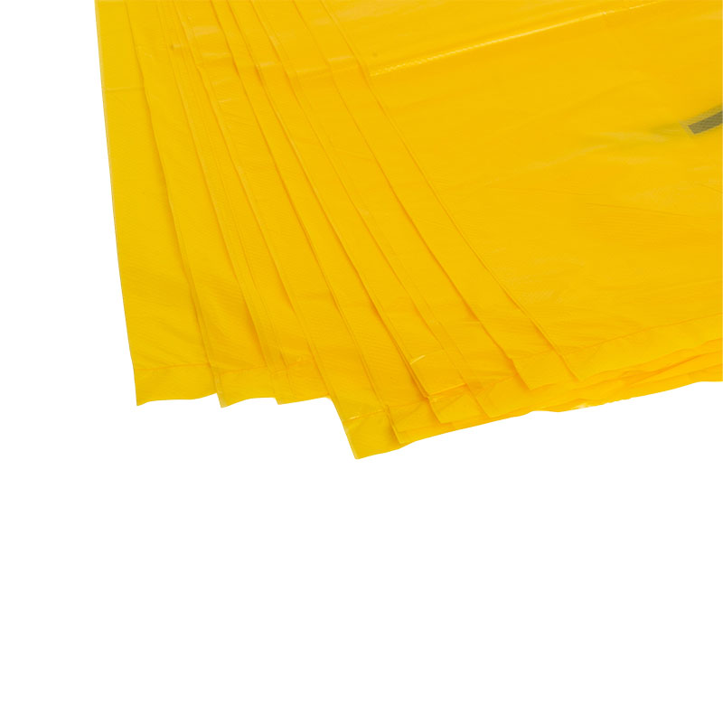 Wholesale Thickened Disposable Yellow Medical Garbage Bag Hospital Clinic Portable Flat Waste Pe Packing Bag